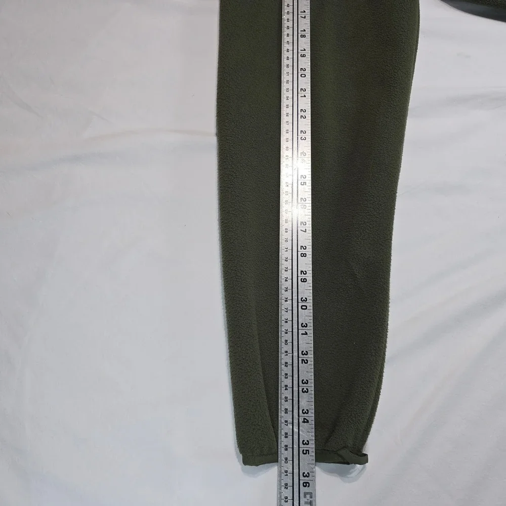 LL Bean Mens Fleece Jacket Full Zip Olive Green Medium‎ Tall 0WV94